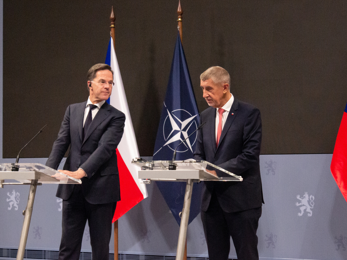 NATO Babiš Rutte