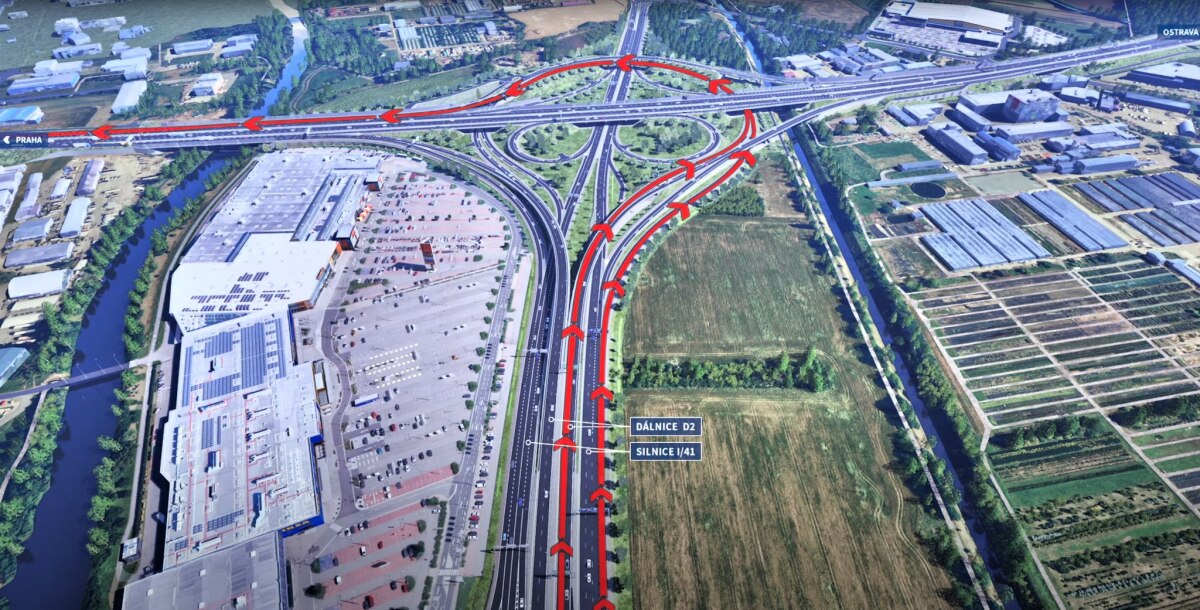 buduce napojenie z D2 Bratislava Brno zdroj Reditelstvi silnic a dalnic