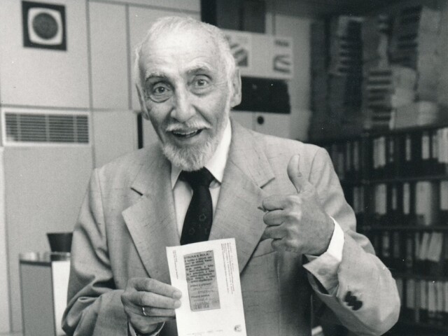 Herec Miloš Kopecký.