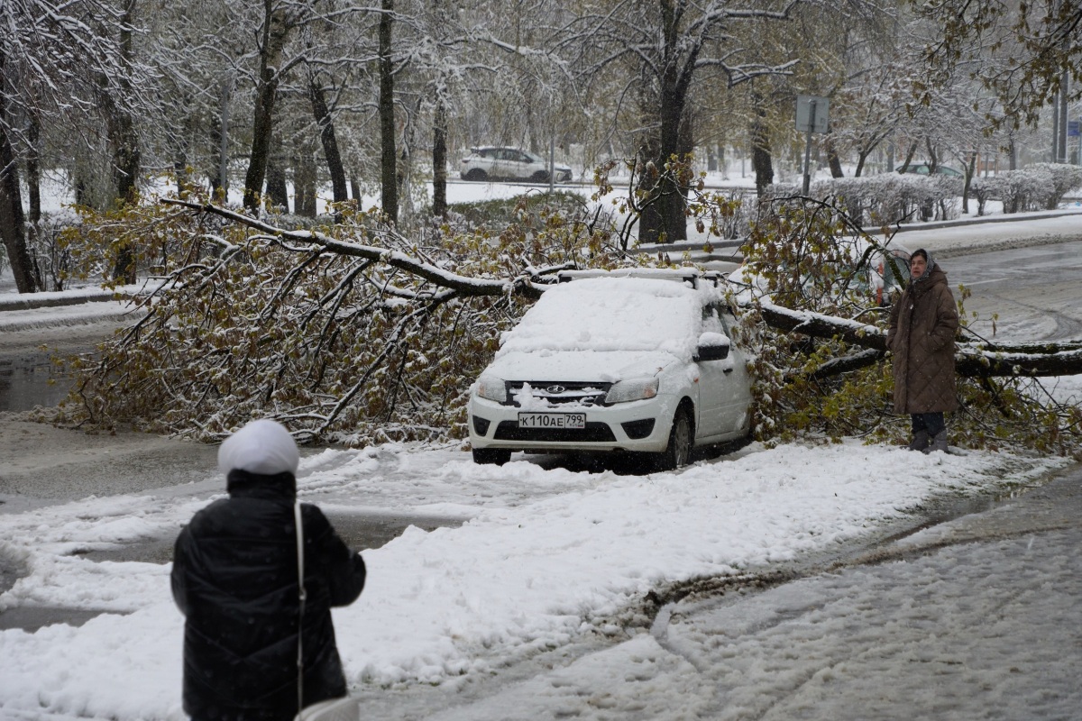 Rusko Počasie Moskva Sneh Doprava