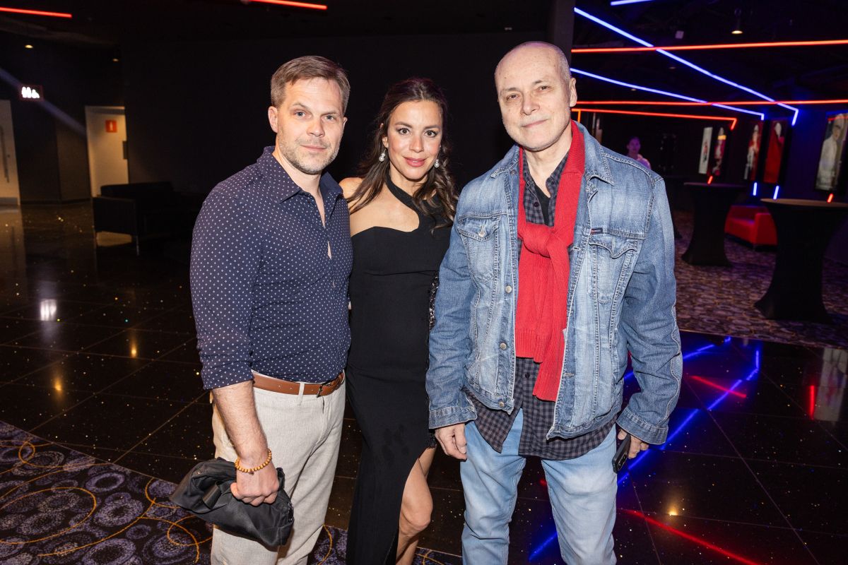 Lucia Hurajová so svojimi kolegami z dabingu Stanom Kráľom 