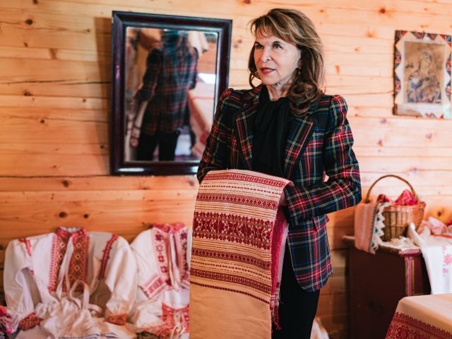 Mária Reháková, šéfka podujatia Slovenský deň kroja, nemohla na slávnostnom otvorení chýbať.