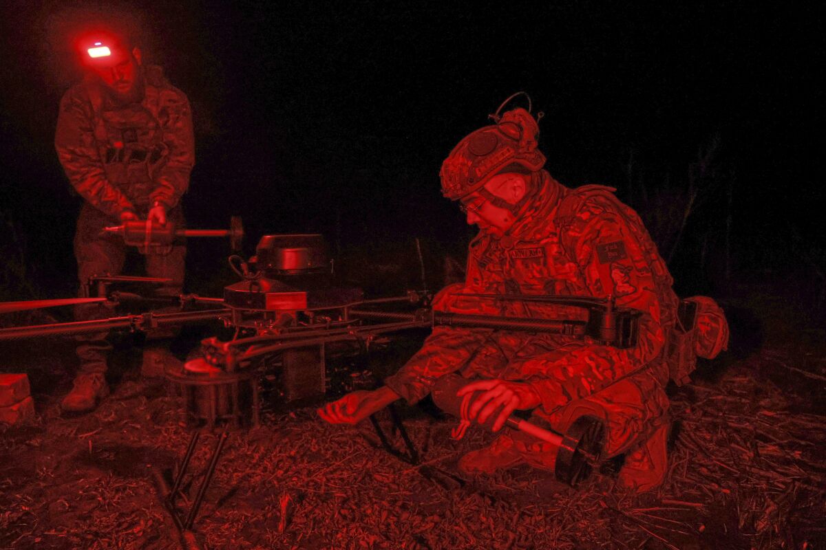dron, ukrajinskí vojaci